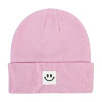 Children Unisex Fashion Smiley Face Embroidery Wool Cap sku image 8