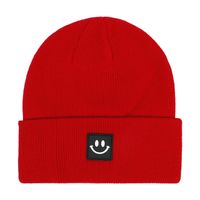 Children Unisex Fashion Smiley Face Embroidery Wool Cap sku image 13