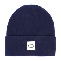 Children Unisex Fashion Smiley Face Embroidery Wool Cap sku image 16