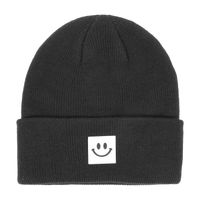 Children Unisex Fashion Smiley Face Embroidery Wool Cap sku image 9