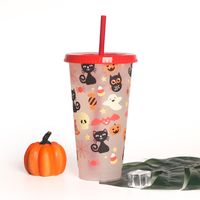 Halloween Casual Vacation Solid Color Plastic Water Bottles sku image 16