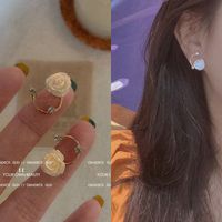 Elegant Geometric Bow Knot Imitation Pearl Alloy Inlay Rhinestones Women's Earrings 1 Pair sku image 34