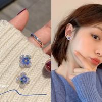 Elegant Geometric Bow Knot Imitation Pearl Alloy Inlay Rhinestones Women's Earrings 1 Pair sku image 7