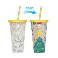 Christmas Casual Vacation Solid Color Plastic Water Bottles sku image 31