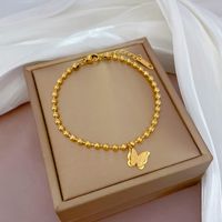 Fashion Constellation Heart Shape Flower Titanium Steel Inlaid Gold Zircon Bracelets 1 Piece sku image 16