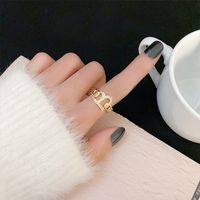 Fashion Heart Shape Flower Bow Knot Copper Inlay Artificial Pearls Zircon Open Ring 1 Piece sku image 74