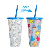 Cute Solid Color Plastic Water Bottles sku image 13