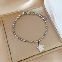 Fashion Constellation Heart Shape Flower Titanium Steel Inlaid Gold Zircon Bracelets 1 Piece sku image 25