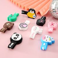 Cartoon Magnetic Cable Winder Cute Silicone Hub Earphone Harness Container Creative Desktop Cord Manager main image 2