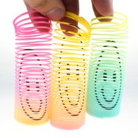 Funny Children's Colorful Spring Coil Rainbow Elastic Force Circle Toy main image 5
