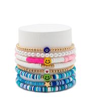 Fashion Heart Shape Pearl Plating Artificial Gemstones Women's Bracelets 1 Set sku image 8