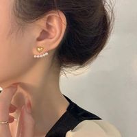 Elegant Geometric Bow Knot Imitation Pearl Alloy Inlay Rhinestones Women's Earrings 1 Pair sku image 26