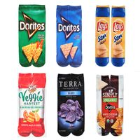 Women's Funny Cartoon Food Polyester Cotton Printing Ankle Socks 2 Pieces main image 3
