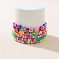 Fashion Heart Shape Pearl Plating Artificial Gemstones Women's Bracelets 1 Set sku image 2