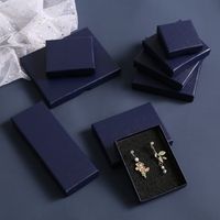 Fashion Solid Color Paper Jewelry Boxes 1 Piece sku image 3