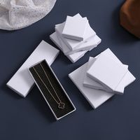 Fashion Solid Color Paper Jewelry Boxes 1 Piece sku image 13