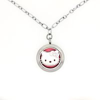 Cute Fashion Cartoon Character Titanium Steel Hollow Out Pendant Necklace sku image 9