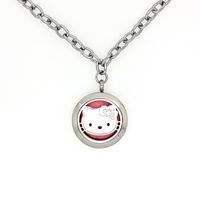 Cute Fashion Cartoon Character Titanium Steel Hollow Out Pendant Necklace sku image 1