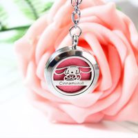 Cute Fashion Cartoon Character Titanium Steel Hollow Out Pendant Necklace main image 4