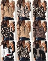 Women's Blouse Long Sleeve Blouses Printing Fashion Geometric main image 1