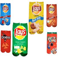 Women's Funny Cartoon Food Polyester Cotton Printing Ankle Socks 2 Pieces main image 2