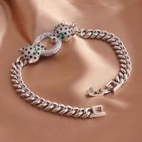 Hip-hop Leopard Copper Bracelets In Bulk main image 4