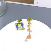 Sweet Cartoon Enamel Alloy Drop Earrings sku image 77