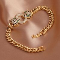 Hip-hop Leopard Copper Bracelets In Bulk main image 5