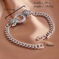 Hip-hop Leopard Copper Bracelets In Bulk main image 3