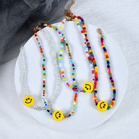 Simple Style Smiley Face Seed Bead Beaded Women's Necklace main image 2