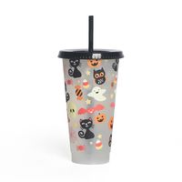 Halloween Casual Solid Color Plastic Water Bottles sku image 2