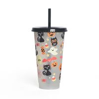 Halloween Casual Vacation Solid Color Plastic Water Bottles sku image 18