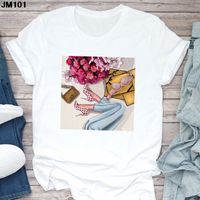 Women's T-shirt Short Sleeve T-shirts Printing Casual Printing main image 1