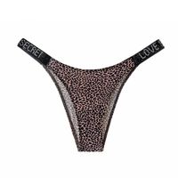 Solid Color Seamless Invisible Rhinestone Low Waist Thong Panties main image 2