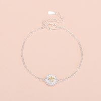 Elegant Simple Style Daisy Copper Bracelets Necklace 1 Piece sku image 1