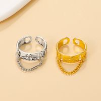 Fashion Planet Alloy Plating 14k Gold Plated Women's Open Ring main image 4