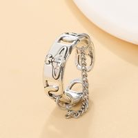 Fashion Planet Alloy Plating 14k Gold Plated Women's Open Ring main image 2
