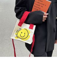 Women's Fashion Smiley Face Canvas Shopping Bags main image 2