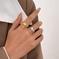 Fashion Planet Alloy Plating 14k Gold Plated Women's Open Ring main image 1