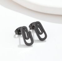 1 Pair Fashion Geometric Stainless Steel Plating Ear Studs main image 4