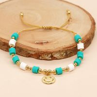 Simple Style Commute Smiley Face Soft Clay Copper Beaded Bracelets sku image 2