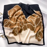 Women's Elegant Simple Style Color Block Polyester Printing Silk Scarf sku image 8