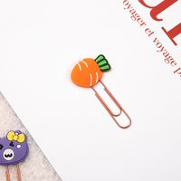 Cute Cartoon Pattern Rabbit Bear Fruit Metal Paper Clip sku image 6