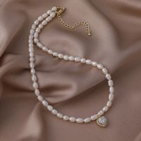 Simple Style Geometric Leaf Smiley Face Alloy Pearl Necklace 1 Piece sku image 19