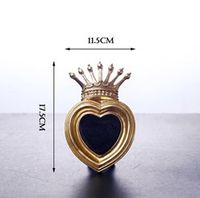 Fashion Oval Heart Shape Solid Wood Flannel Jewelry Rack 1 Piece sku image 1