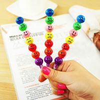 Cute Creative Sugar-coated Haws On A Stick Smiley Face Expression Cartoon Crayon Pencil Stationery main image 2
