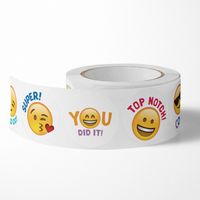 Cute Emoji Smiley Sticker Children Reward Label Sealing Sticker main image 4