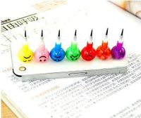 Cute Creative Sugar-coated Haws On A Stick Smiley Face Expression Cartoon Crayon Pencil Stationery main image 4