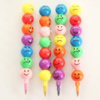 Cute Creative Sugar-coated Haws On A Stick Smiley Face Expression Cartoon Crayon Pencil Stationery main image 3