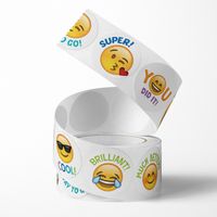 Cute Emoji Smiley Sticker Children Reward Label Sealing Sticker main image 5